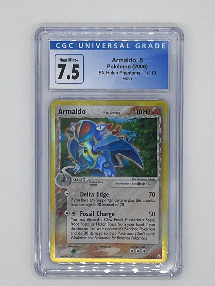 Armaldo CGC 7.5 (EX Holon Phantoms 1/110)
