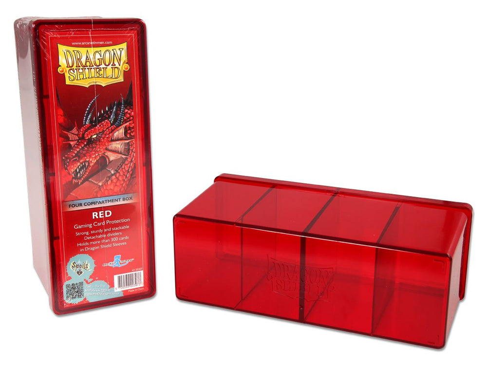 Dragon Shield: Four-Compartment Deck Box - Red