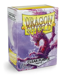 Dragon Shield: Standard 100ct Sleeves - Clear Purple (Matte)